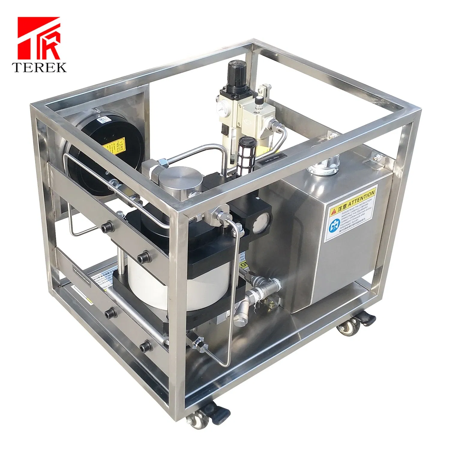 Terek Pneumatic Drive Liquid Transfer Pressure Pump Test Bench for Hose Testing