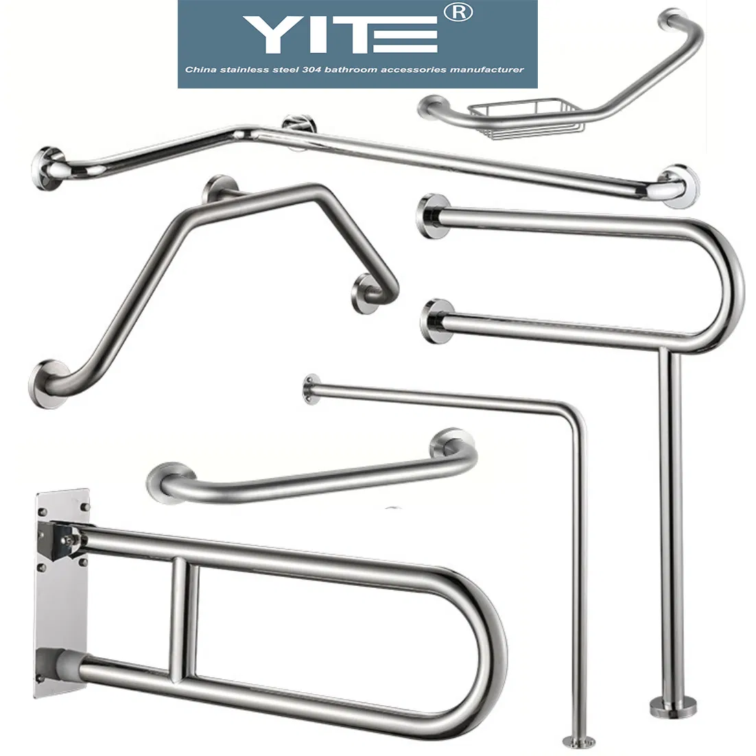 Wall Mounted Stainless Steel 304 Bathroom Safety Grab Bar Quality Grab Rail