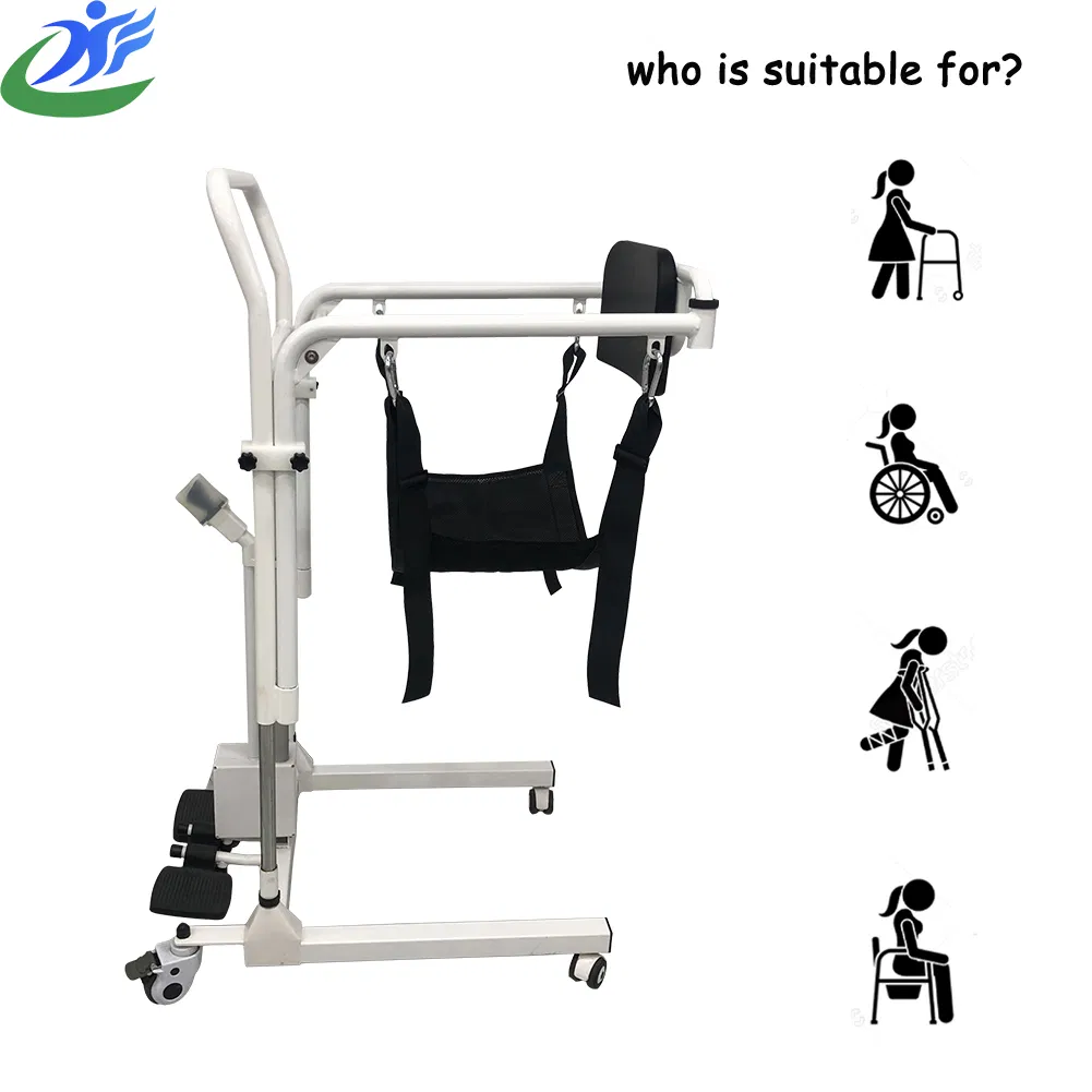 Electric Patient Lift for Elderly Care with Transfer Chair Sling