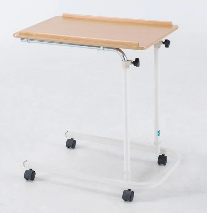 Hospital Bedside Tilted Overbed Table