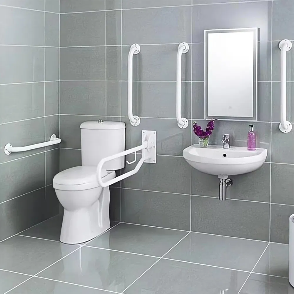 Handicap Grab Bars Wall Mounted Toilet Safety Rails for Elderly Showers