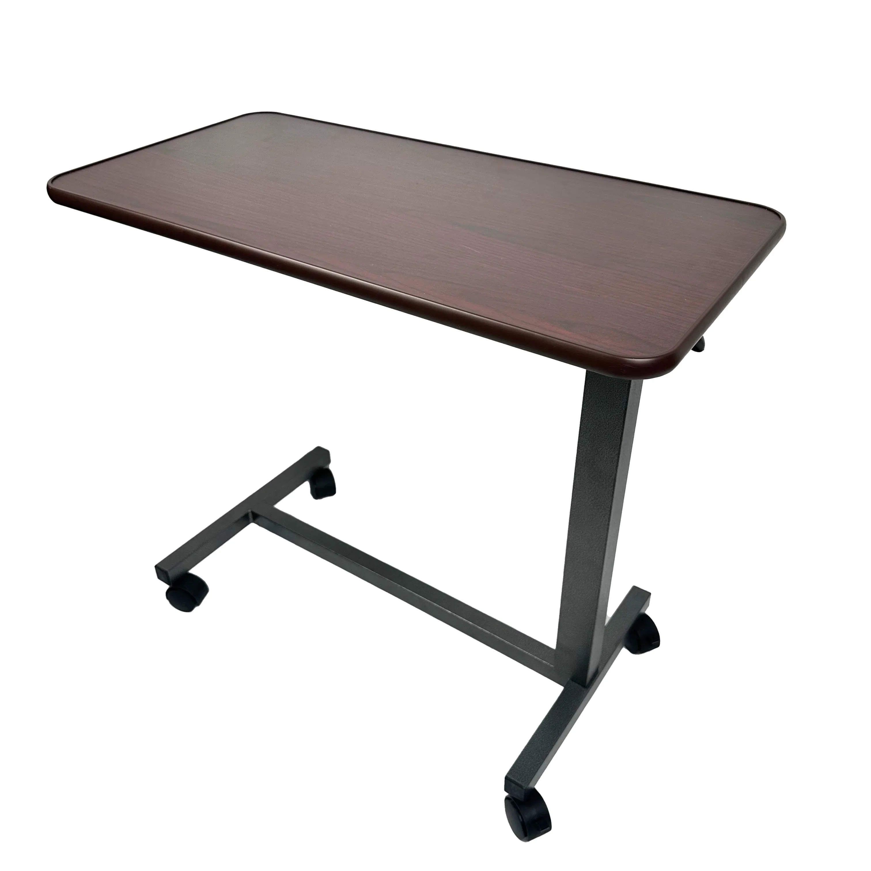 Cheap Folding Hospital Over Bed Table Adjustable Height Movable Overbed Dining Table