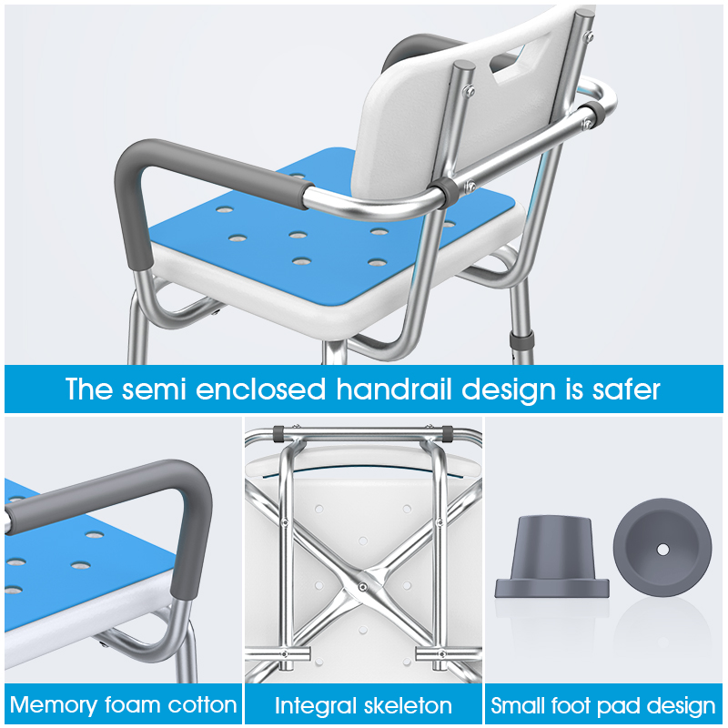 Medical-Grade Aluminum Bath Transfer Bench for Elderly Safety