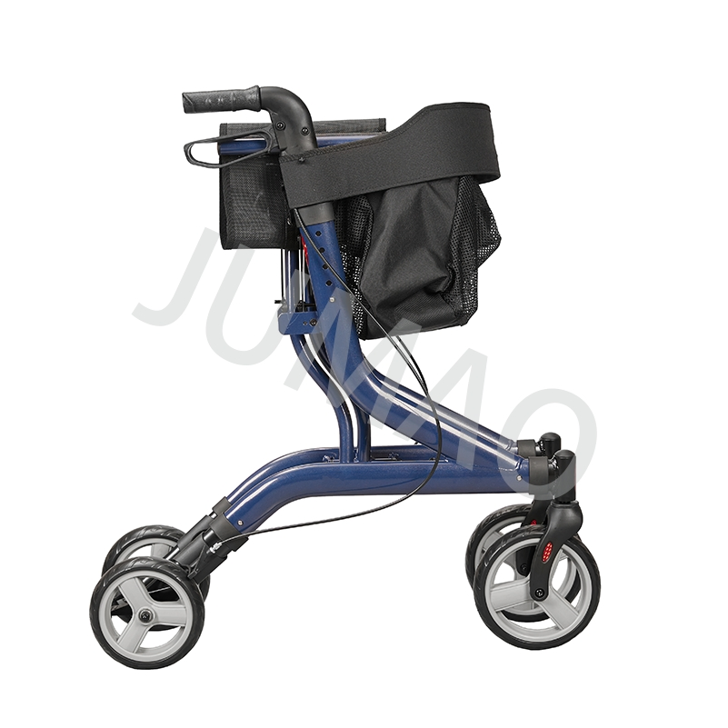 Rollator with Seat Aluminum Frame Lightweight Design for Elderly Use
