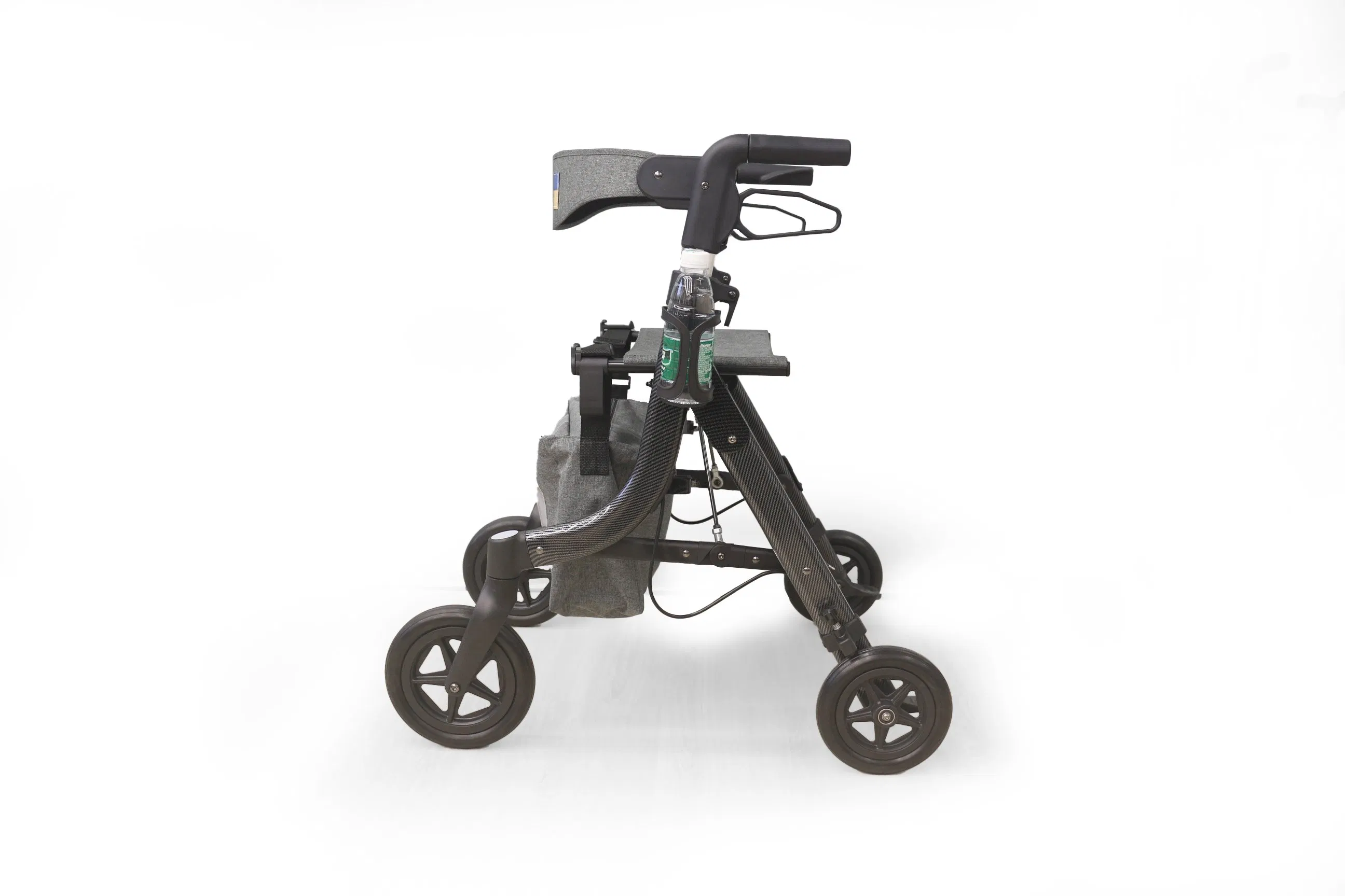 Aluminum Frame Four Wheels Medical Walking Rollator with Seat