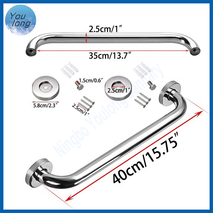 High Quality Handicap Bathroom Safety Rail Grab Bar for Bathtubs and Showers