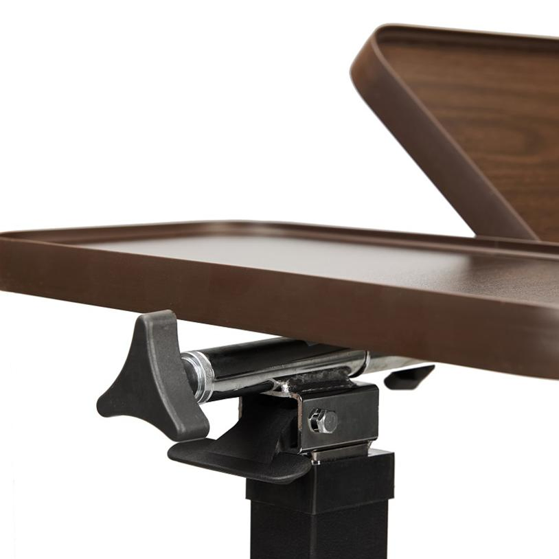Premium Wooden Top Overbed Table for Hospital Use