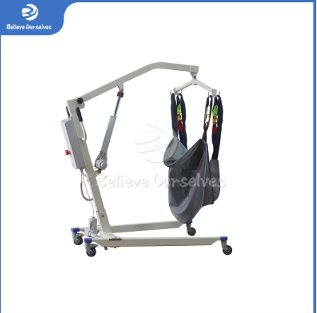 Huaren Medical Equipment Factory Patient Lifting Equipment Manual Portable Foldable Height Adjustment Hospital Mobile Patient Lift Ywj01