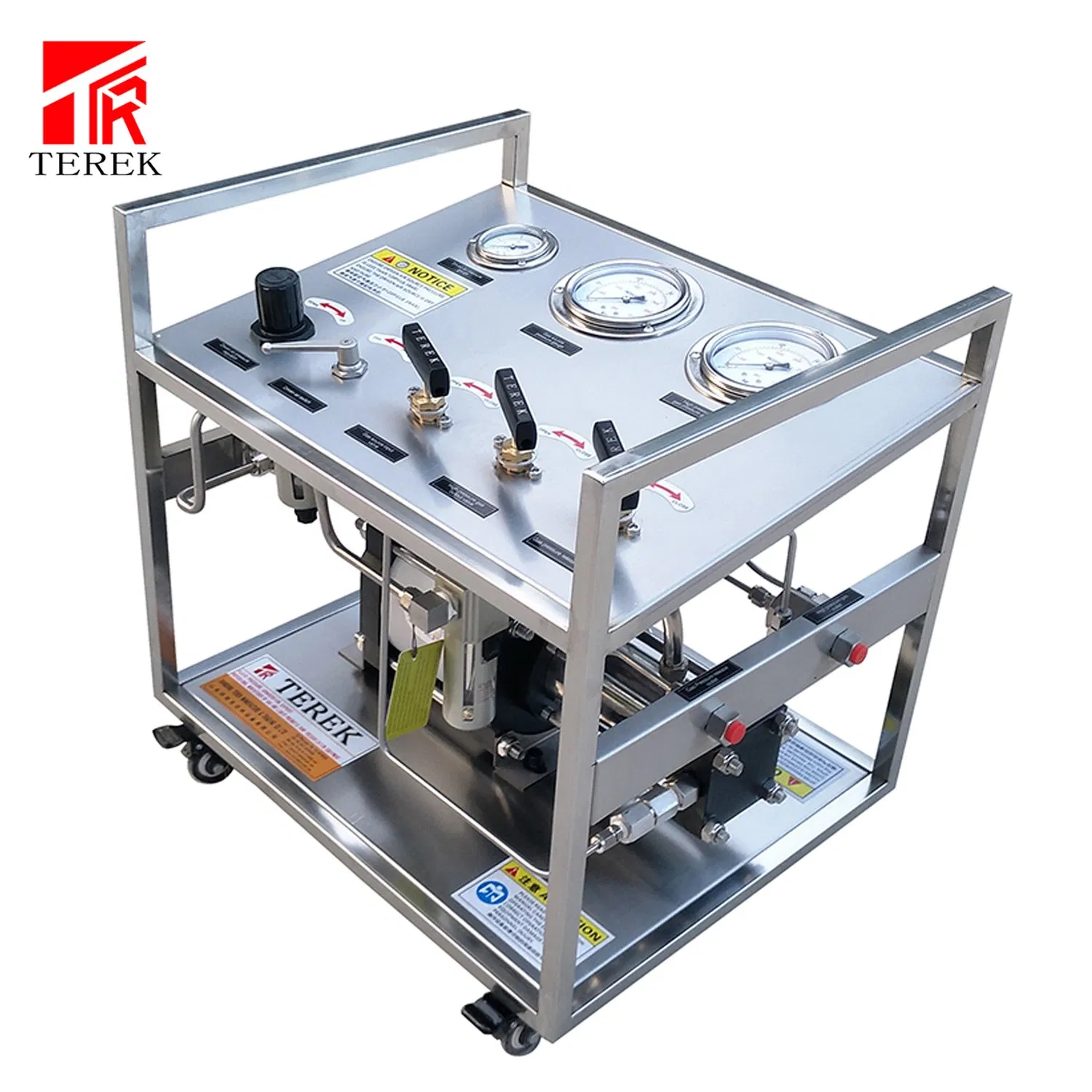 Gas Transfer Pump Terek Adjustable Output Pressure Gas Pressurization System Leak Test Bench