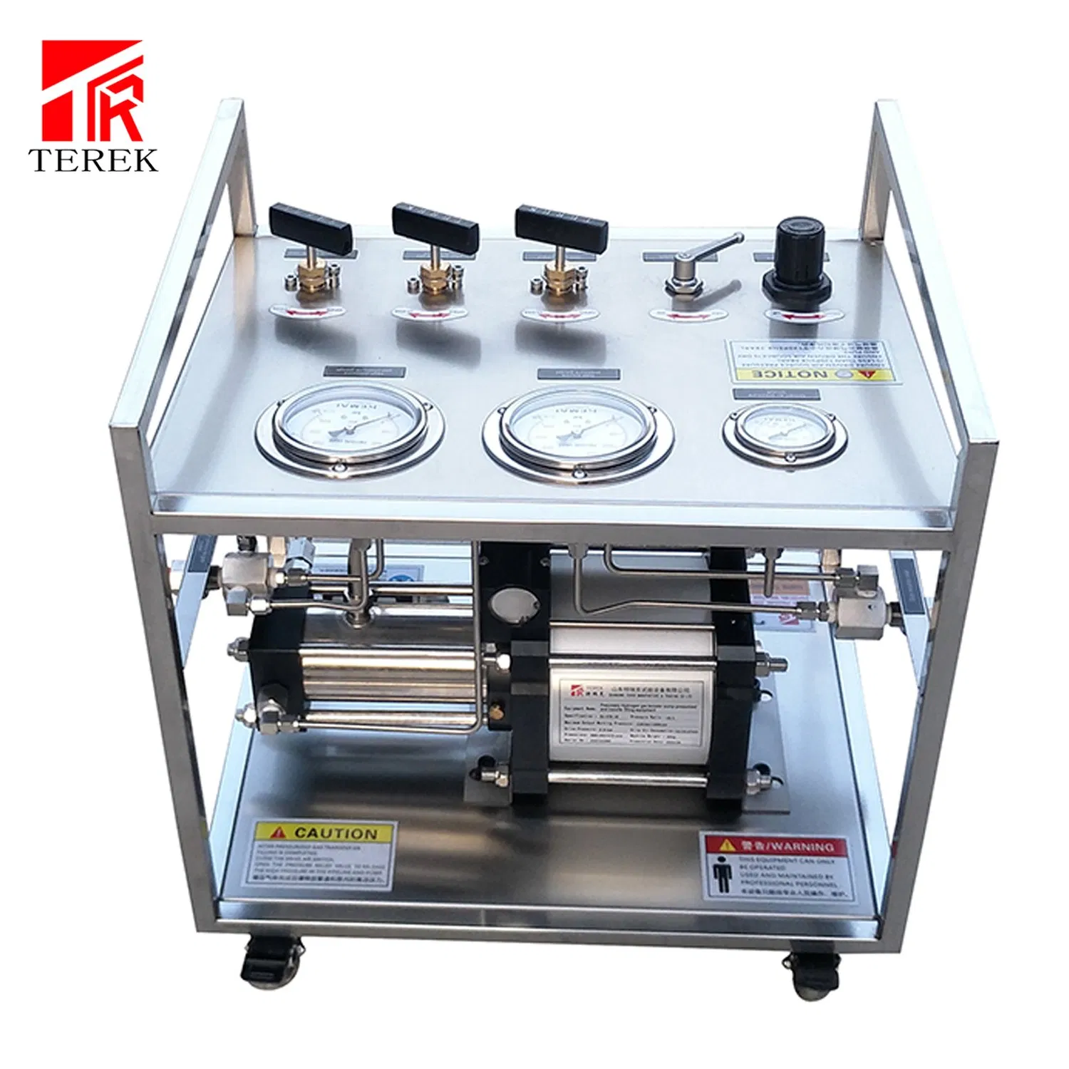Gas Transfer Pump Terek Adjustable Output Pressure Gas Pressurization System Leak Test Bench