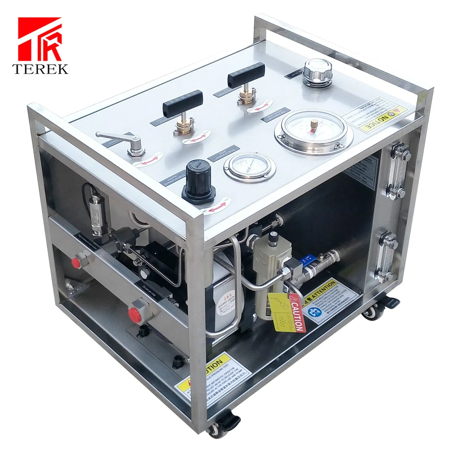 Pneumatic Liquid Control Pressure Relief Valve Test Bench with Round Chart Recorder