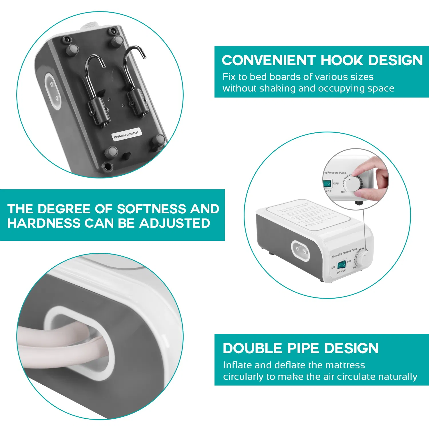 Cheap Price Medical Hospital Bed Air Bed Bubble Mattress Anti Bedsore Air Mattress Anti-Decubitus Mattress with Pump