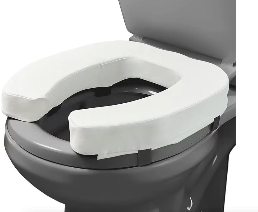 Removable U-Shaped Raised Toilet Seat: Fits Most American/Regular Toilets