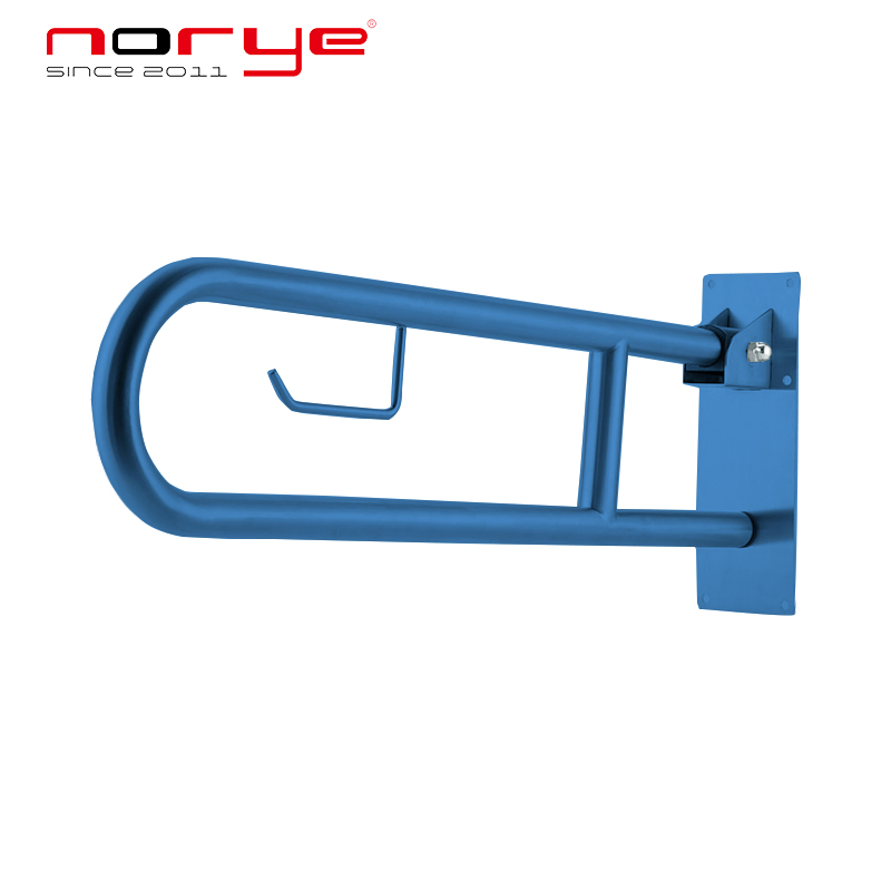 Bathroom U Shape Folding Disabled Toilet Armrest Grab Bar for Elder Safety Stainless Steel Grab Rails