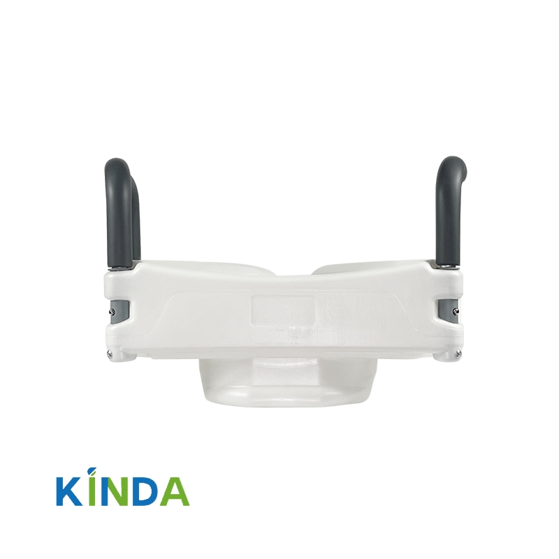 Raised Toilet Seat with Step Stool Dual Mobility Support System