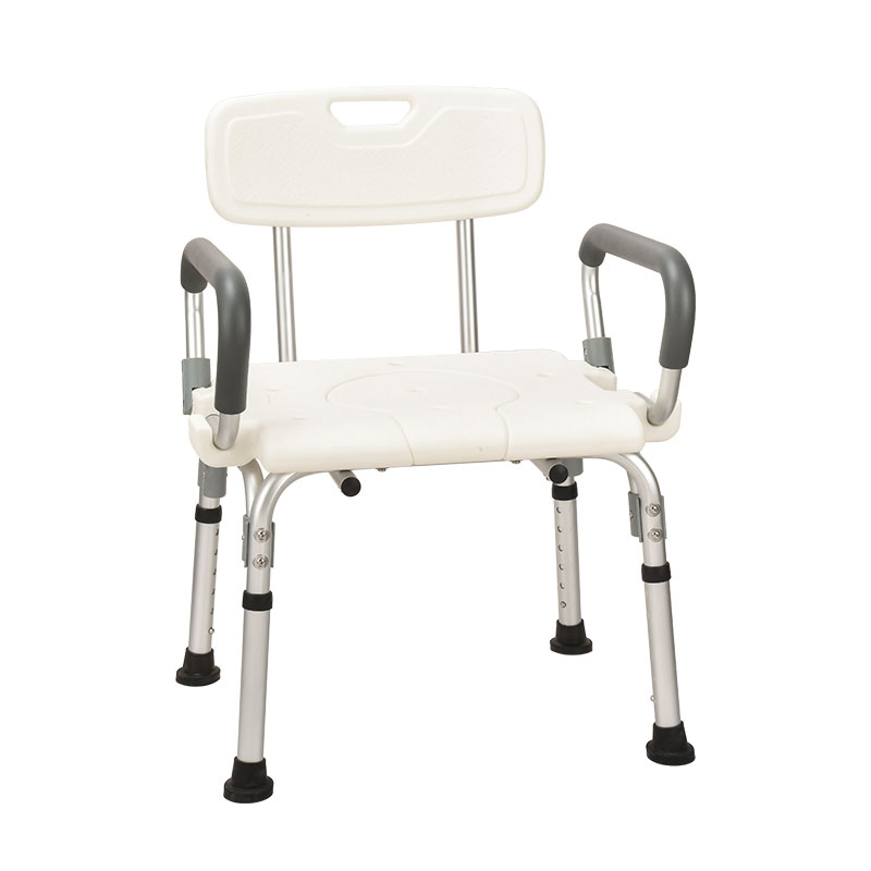 Bathroom Supplies Shower Seat Sliding Transfer Bench for Elderly Flip up Armrest
