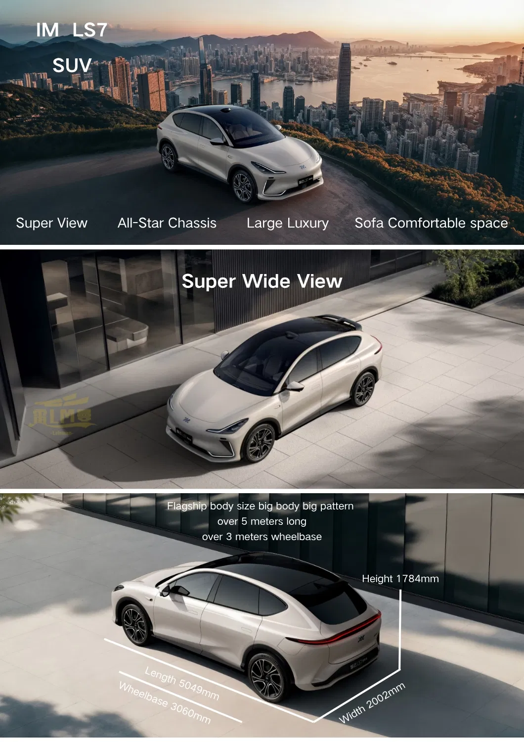 En el anuncio 3.0 SUV eléctrico puro chino de conducción inteligente vehículo automóvil