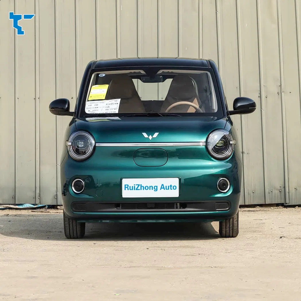 Coche Nuevo Marca Wuling Hongguang Mini EV 4 Rueda Micro Auto Mini Vehículo Eléctrico Bonito Mini Hatchback