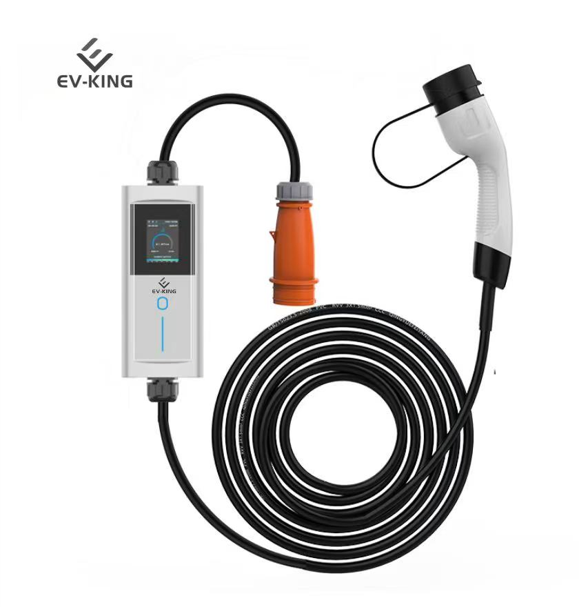 Cargador portátil de VE 7kw Tipo 2 Cargador de coche eléctrico para el hogar Cable de carga de vehículo eléctrico
