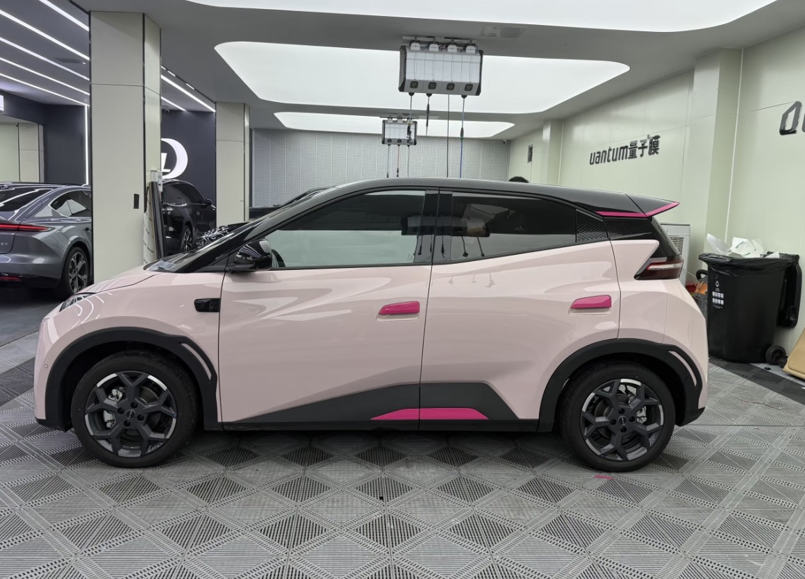 Coche Mini Byd Seagull, Conducción Autónoma, Vehículo de Nueva Energía, Coche Rosa, Decoraciones Personalizadas para Coche