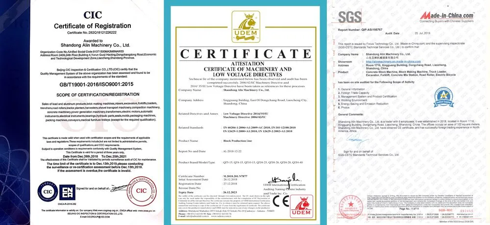 Certificados de Calidad CE e ISO
