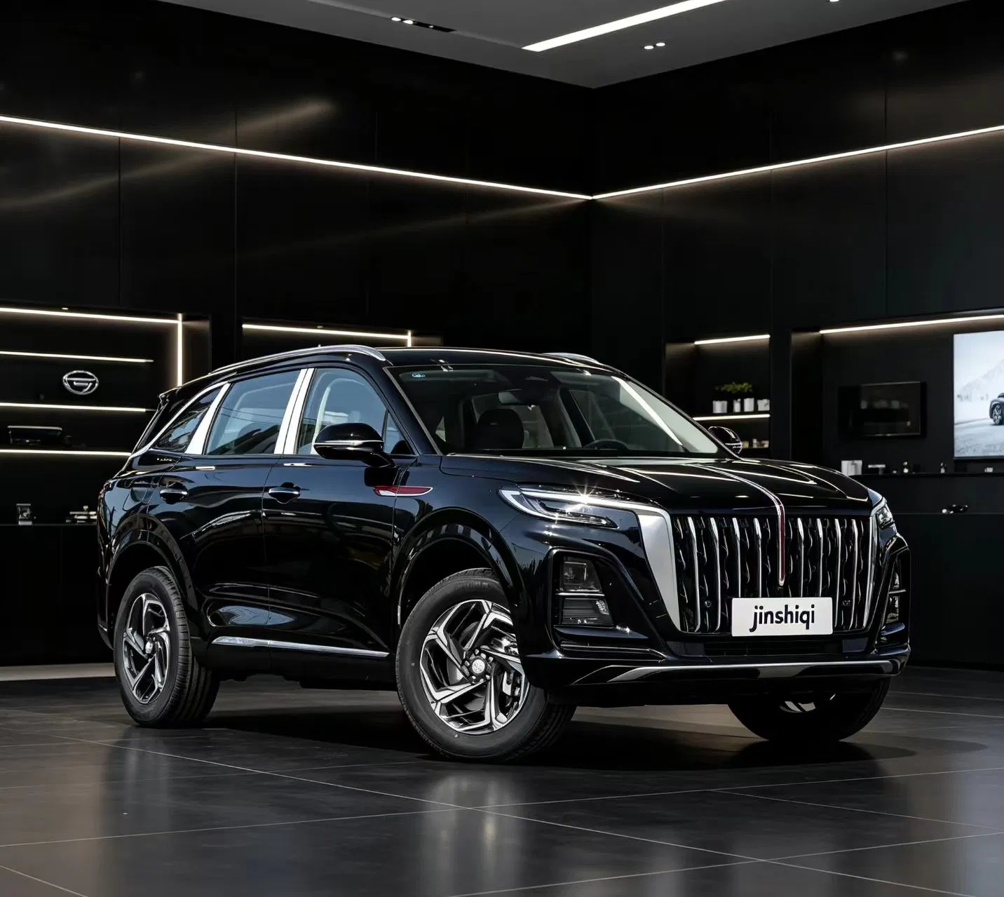 Nuevo Contenedor Electromagnético Hong Qi Coche Eléctrico de Baja Velocidad
