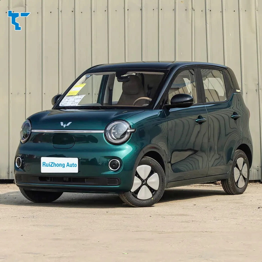 Coche Nuevo Marca Wuling Hongguang Mini EV 4 Rueda Micro Auto Mini Vehículo Eléctrico Bonito Mini Hatchback