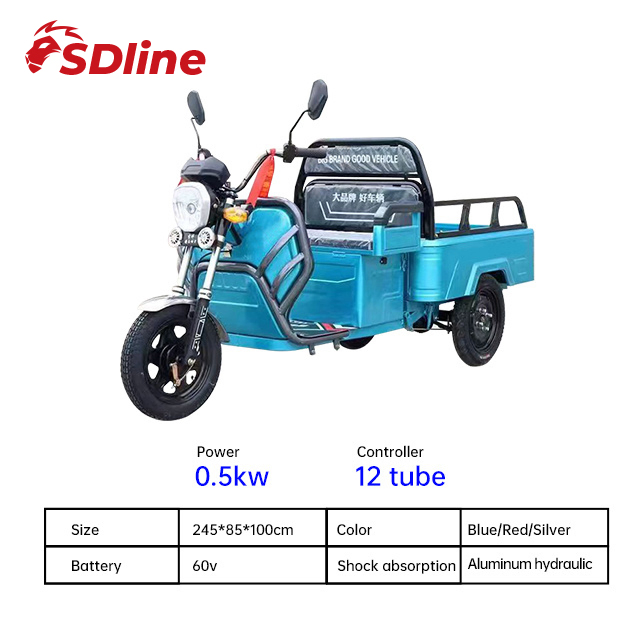 Rikshaw eléctrico de tres ruedas de largo alcance 3-Wheel para uso comercial de taxi