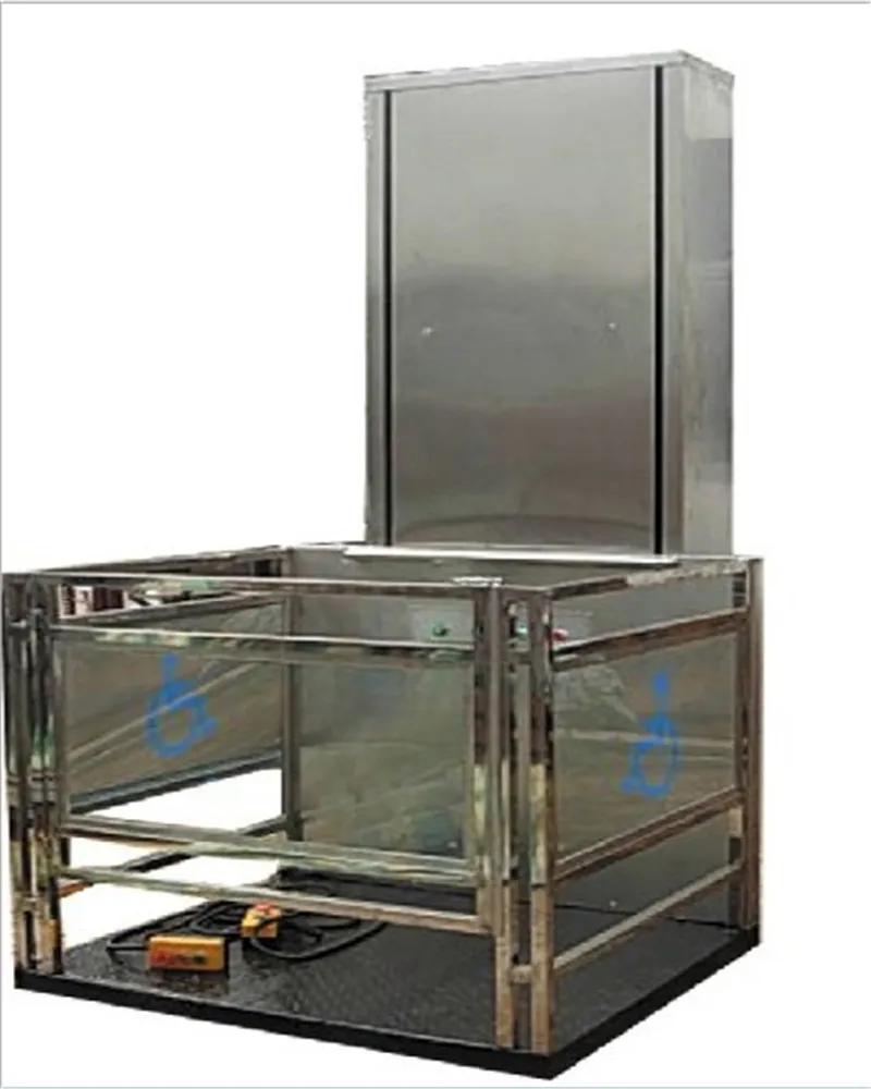 Plataforma Vertical Hidráulica Elevadora para Sillas de Ruedas - Detalle de Cabina
