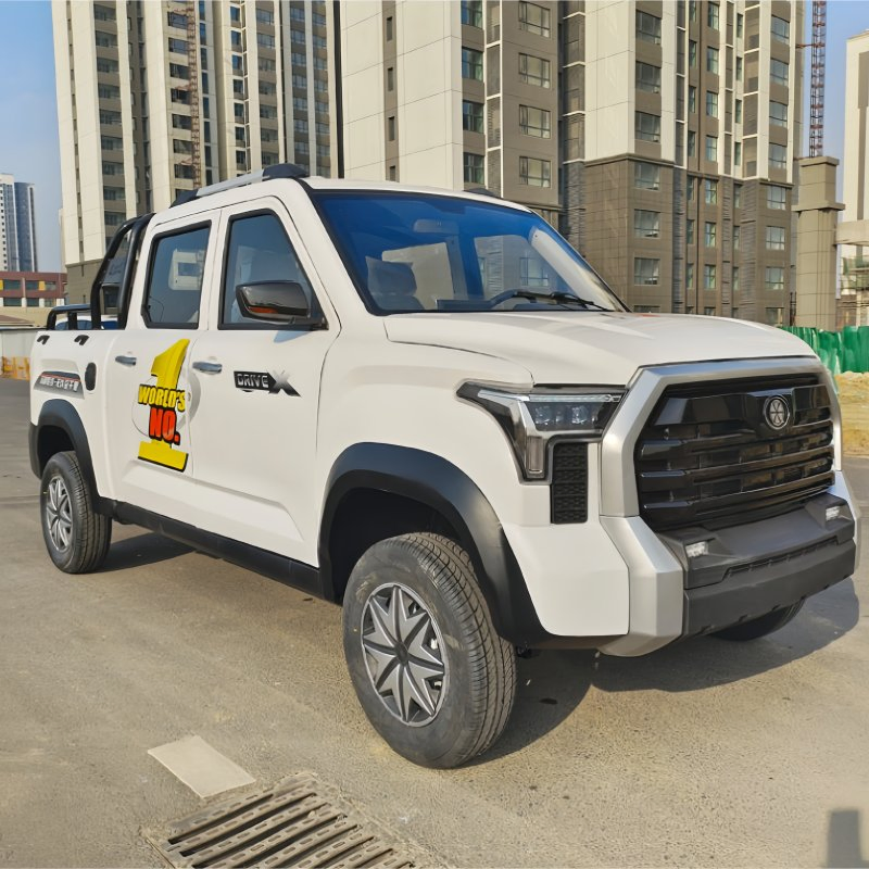Vehículo Eléctrico de Lujo SUV de Cuatro Ruedas 3000W 4000W 5000W 6000W Mini Camión Eléctrico 4X4 Pickup con Caja de Carga Abierta Vehículo de Nueva Energía