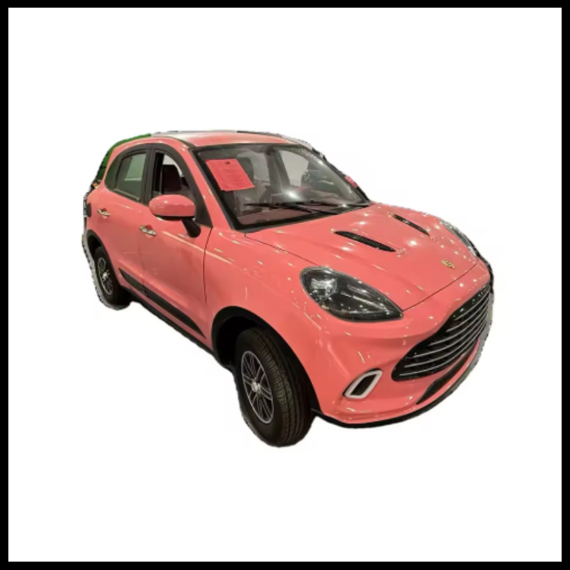 2026 Nuevo Coche Eléctrico de Baja Velocidad Estilo Por Sche Rosa 4 Puertas 4 Asientos Mini EV Vehículo Commuter para Adultos de Hogar Batería de Litio Opcional Aire Acondicionado