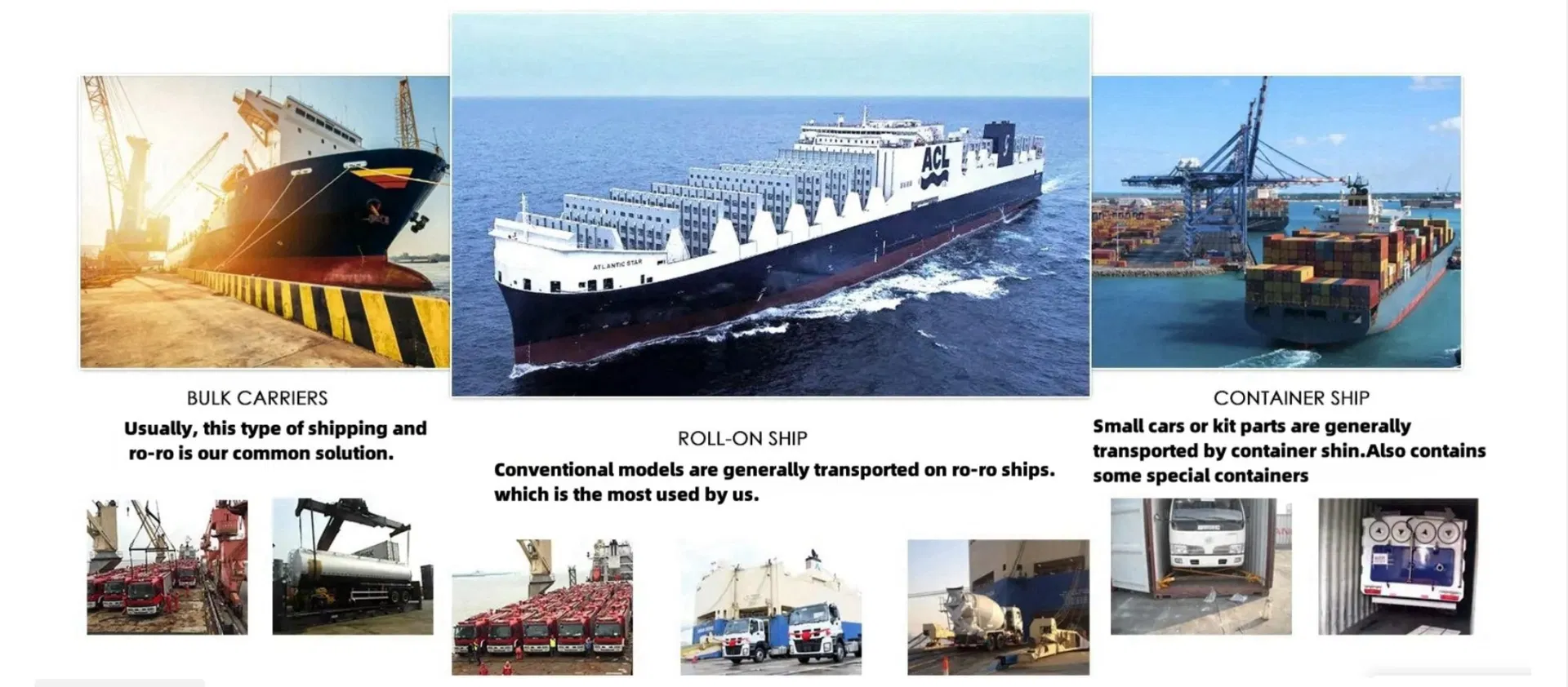 Preparación para transporte marítimo