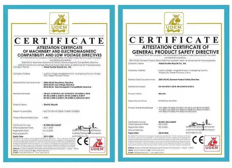 Certificaciones del Scooter Eléctrico