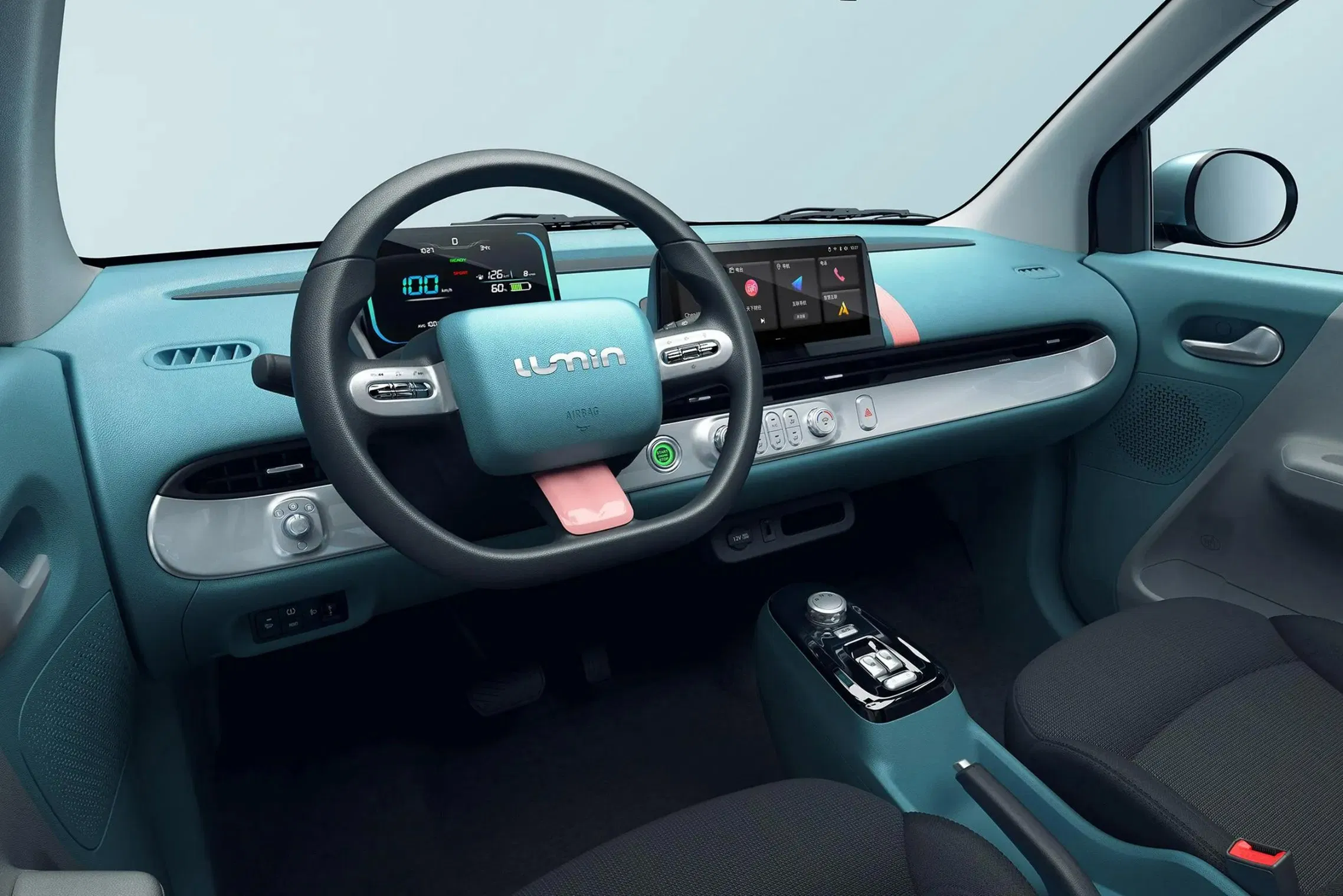 Coche eléctrico compacto de baja velocidad Changan Lumin vehículo de movilidad urbana vehículo eléctrico mini de energía de China SUV barato batería auto coche con estación de carga