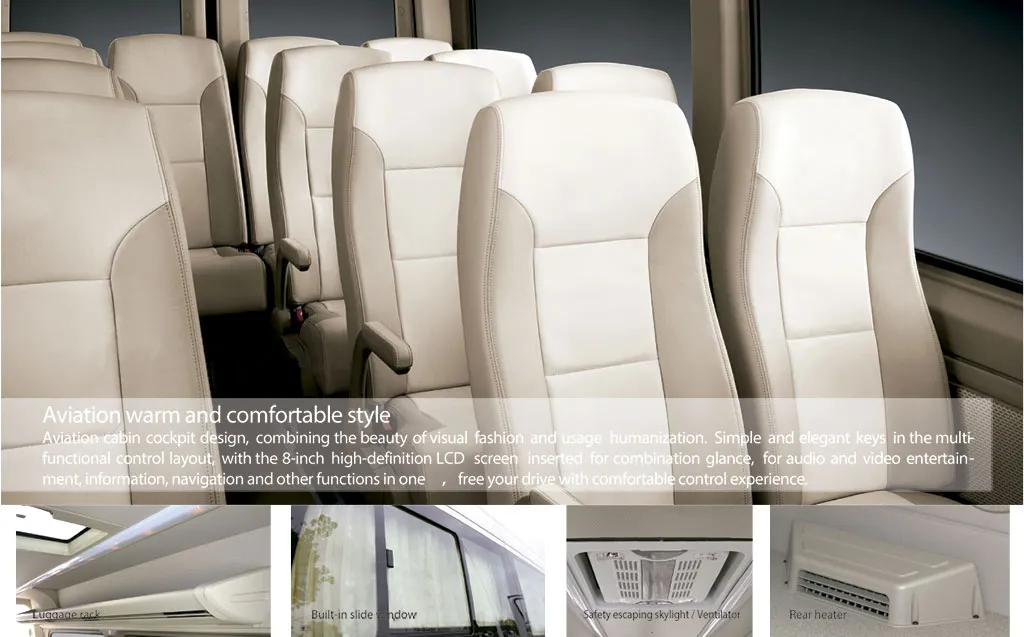 Nuevos autobuses comerciales en venta, conversión de furgoneta eléctrica E-Transit para pasajeros