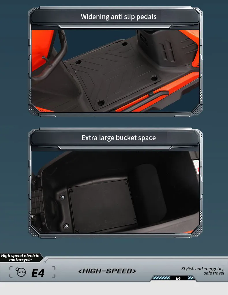 Motocicleta Eléctrica de Alta Eficiencia 72V para Flota de Entrega Urbana