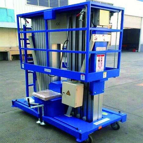6m 8m 9m 10m 12m 14mac o Batería Doble Pluma Plataforma de Trabajo Aéreo de Aluminio con Certificado CE