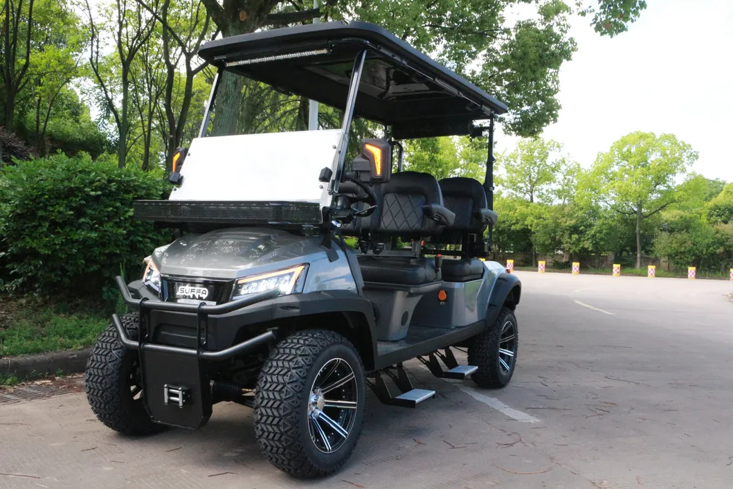 Carro de golf en campo