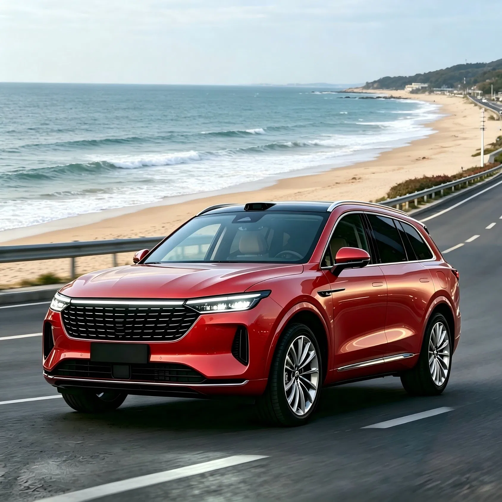 Coche eléctrico SUV familiar BRT Sun barato con homologación WVTA, certificado de conformidad EEC, SKD