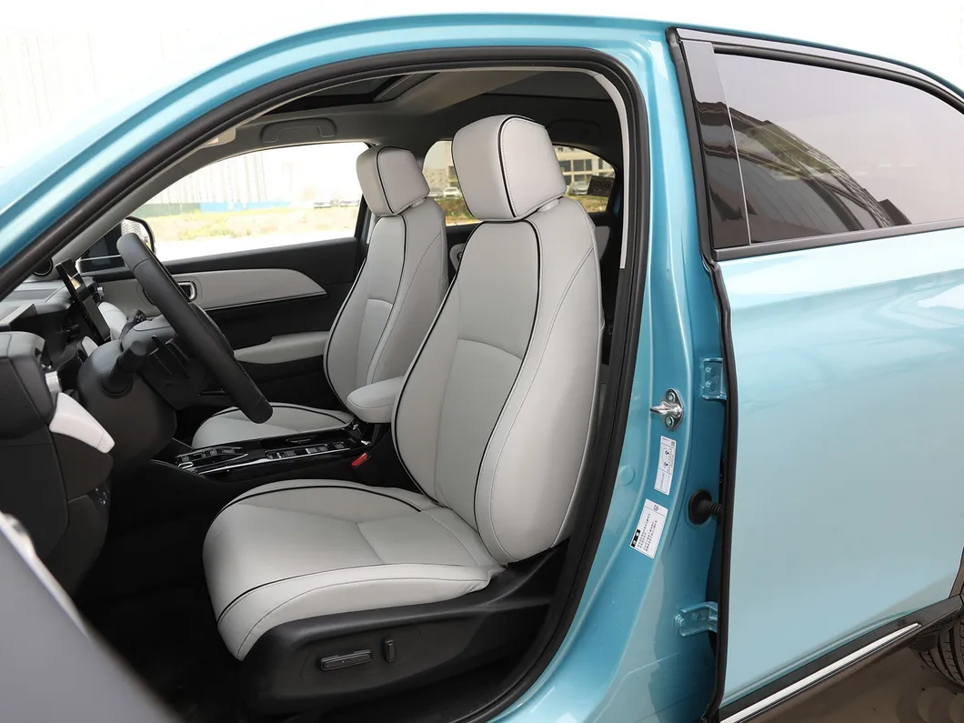 Detalle asientos coche eléctrico