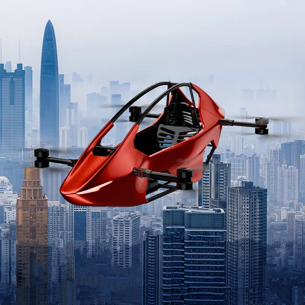 Vehículo volador eVTOL ultra ligero aeronave eléctrica Flycar para movilidad aérea urbana