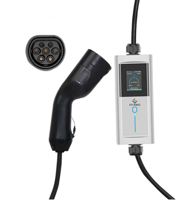 Cargador portátil de VE 7kw Tipo 2 Cargador de coche eléctrico para el hogar Cable de carga de vehículo eléctrico