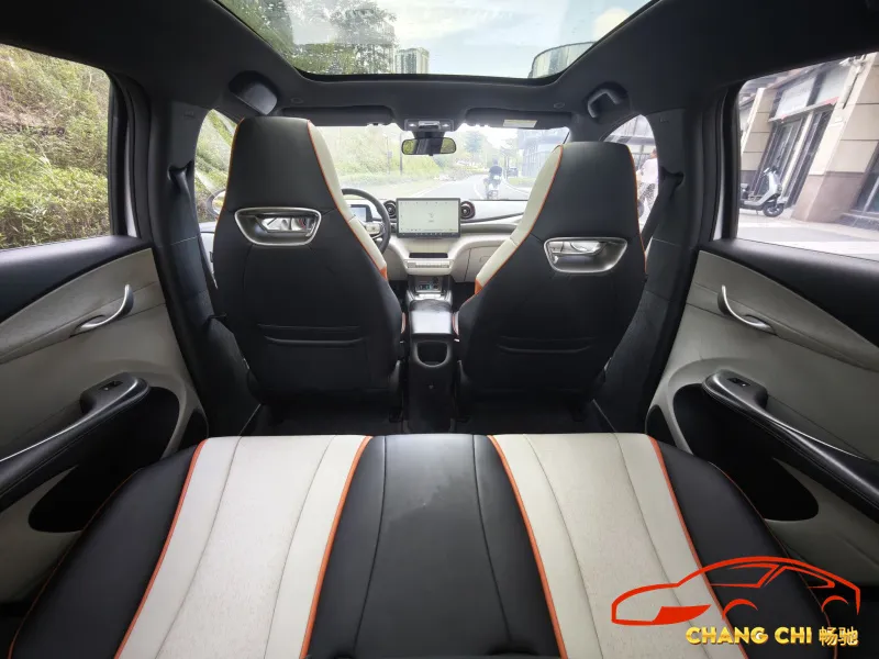 Detalles de asientos traseros BYD Dolphin