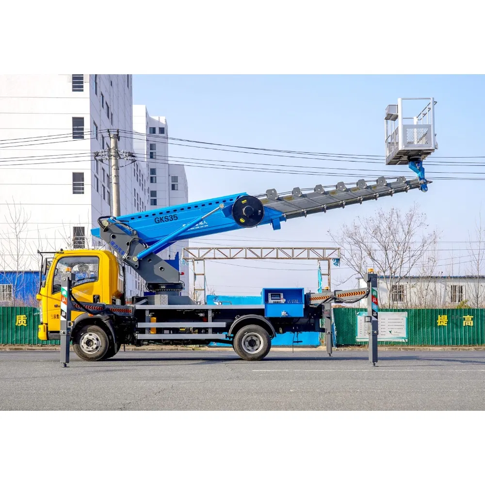 Vehículo de Trabajo Aéreo Elevador de Tijera Móvil 16m18m 20m Camión de Plataforma Plataforma Aérea