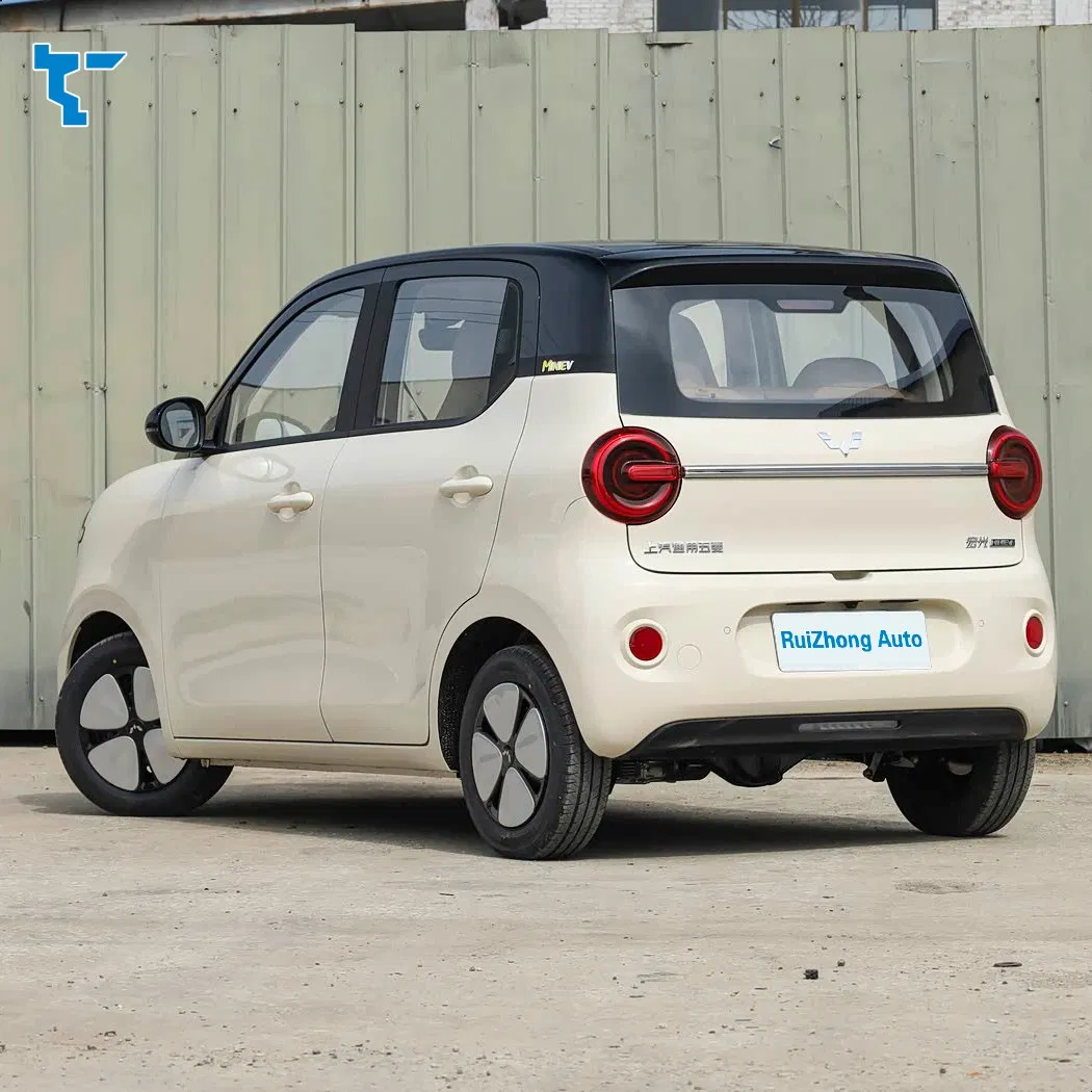 Coche Nuevo Marca Wuling Hongguang Mini EV 4 Rueda Micro Auto Mini Vehículo Eléctrico Bonito Mini Hatchback