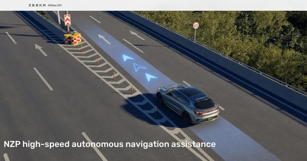 Zeekr 001 Control Preciso Volante a la Izquierda Usado Coche Eléctrico Autónomo EV