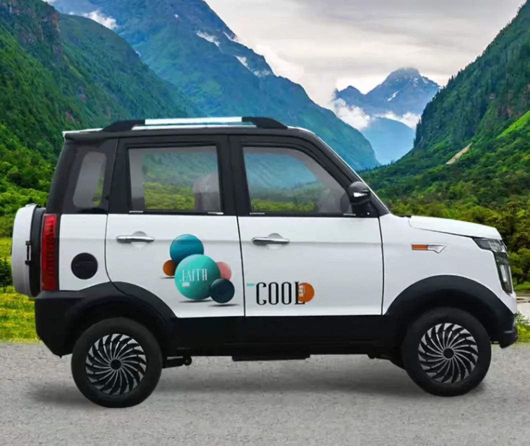 Coche Eléctrico Mini de Lujo para Adultos de Cuatro Asientos y Gran Espacio 60V 4-Wheel