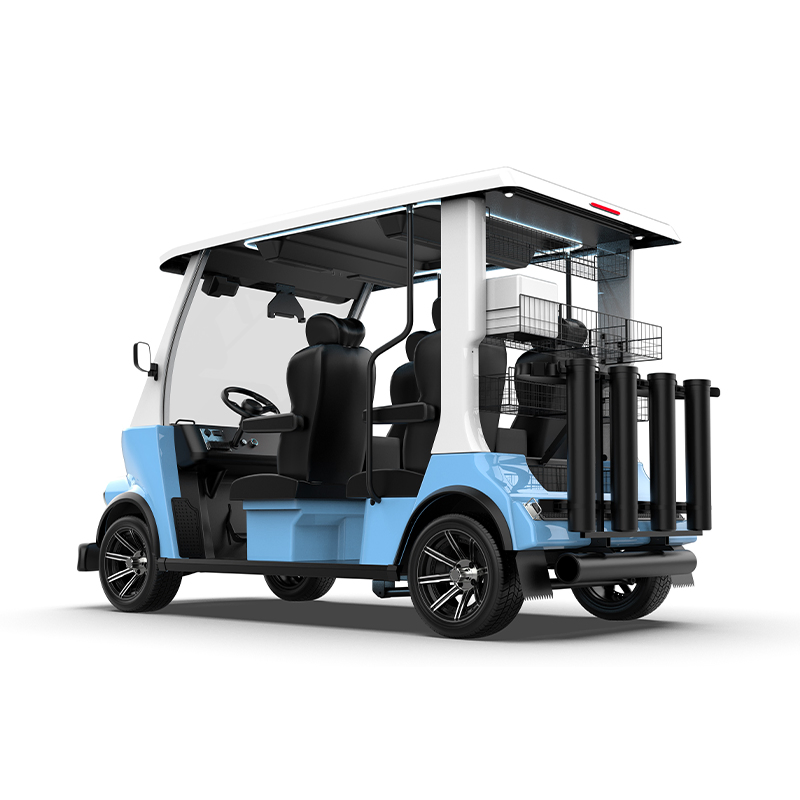 Carrito de golf legal en carretera con motor eléctrico potente 5000-Watt asiento autónomo o conducción manual 4