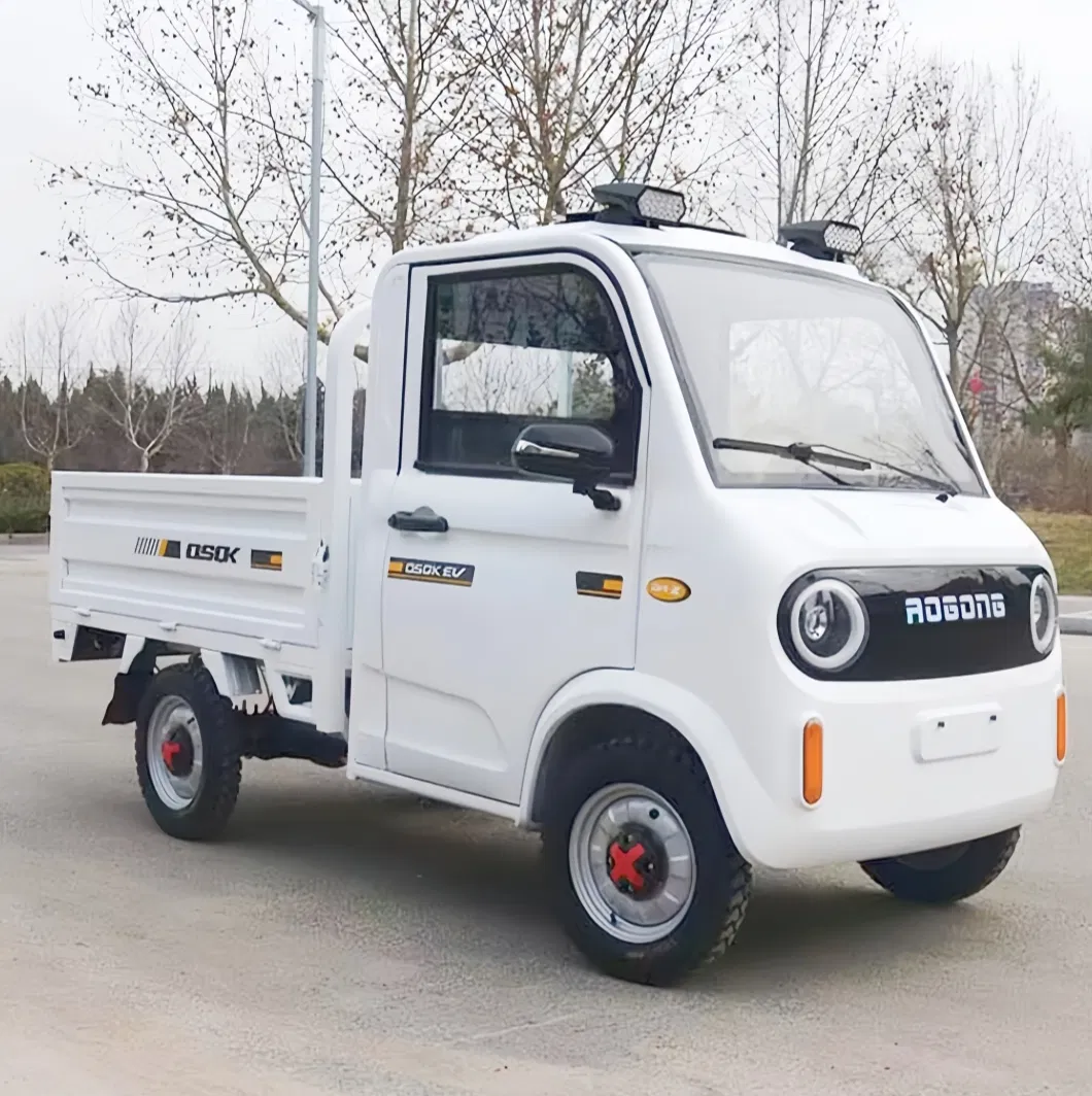 Vehículo Eléctrico Mini de Baja Velocidad 4 Ruedas Conducción Camioneta Pequeña Movilidad Doméstica con Cubo Volcador