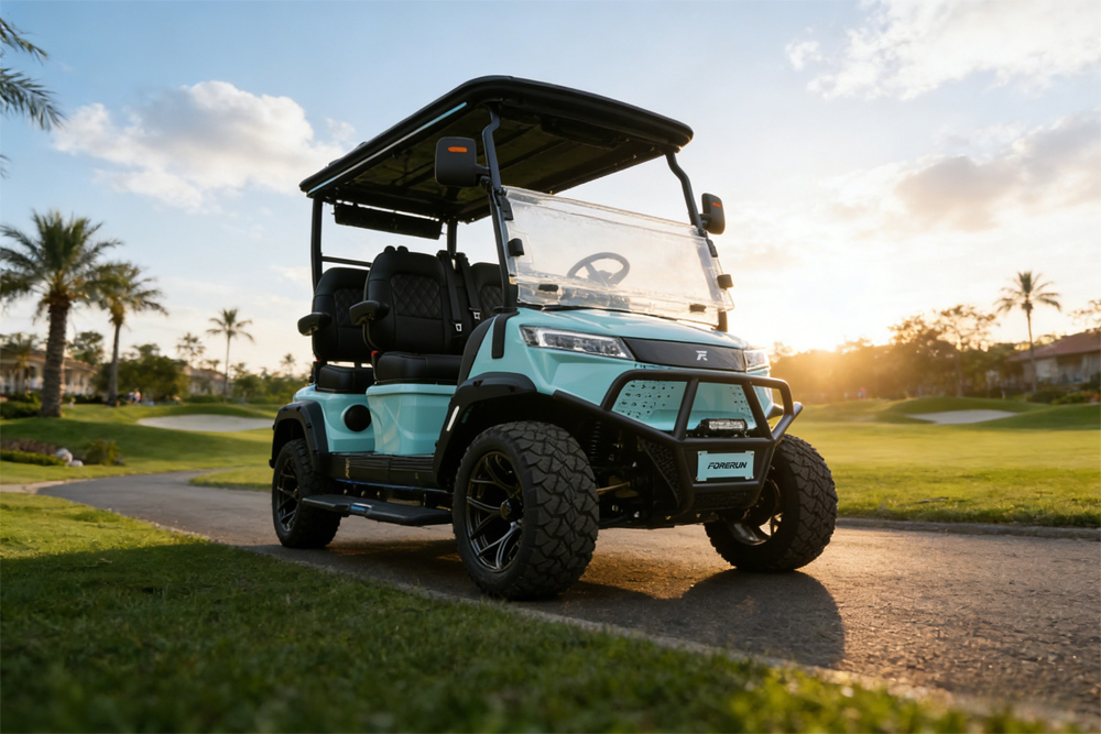 Vehículo de Golf Eléctrico de Caza con Batería de Litio 2 Asientos 2WD Nueva Energía